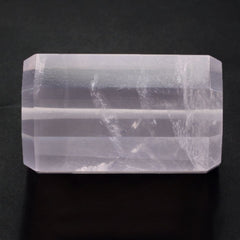 ROSE QUARTZ STEP CUT BARREL (FULL DRILL 1MM) (HI) 25X16MM 63.00 Cts.