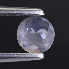 ROSE QUARTZ FLOWER CUT ROUND CAB 5MM 0.40 Cts.