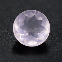 ROSE QUARTZ FLOWER CUT ROUND CAB 6MM 0.68 Cts.
