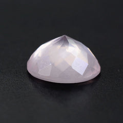 ROSE QUARTZ FLOWER CUT ROUND CAB 6MM 0.68 Cts.