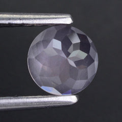 ROSE QUARTZ FLOWER CUT ROUND CAB 6MM 0.68 Cts.