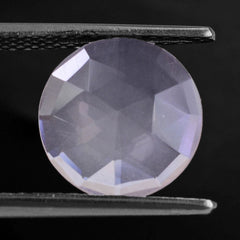 ROSE QUARTZ ROSE CUT BRIOLETTE ROUND 12MM 3.77 Cts.