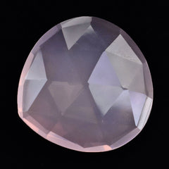 ROSE QUARTZ ROSE CUT BRIOLETTE PEAR 22MM 17.00 Cts.
