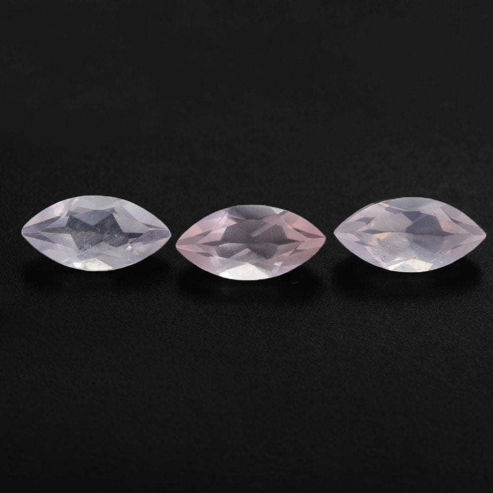 ROSE QUARTZ CUT MARQUISE 8X4MM 0.53 Cts.