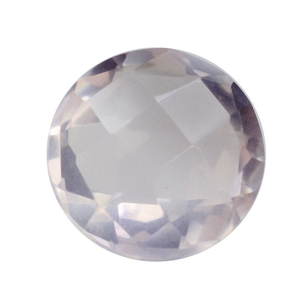 ROSE QUARTZ BRIOLETTE ROUND 10MM 3.35 Cts.