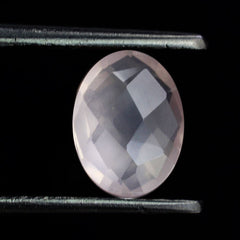 ROSE QUARTZ BRIOLETTE OVAL 8X6MM 1.05 Cts.