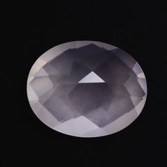 ROSE QUARTZ CHECKER CUT OVAL 10X8MM 2.25 Cts.