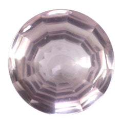 ROSE QUARTZ BUFFTOP CONCAVE STEP CUT BACK ROUND (DES#47) 15MM 10.80 Cts.