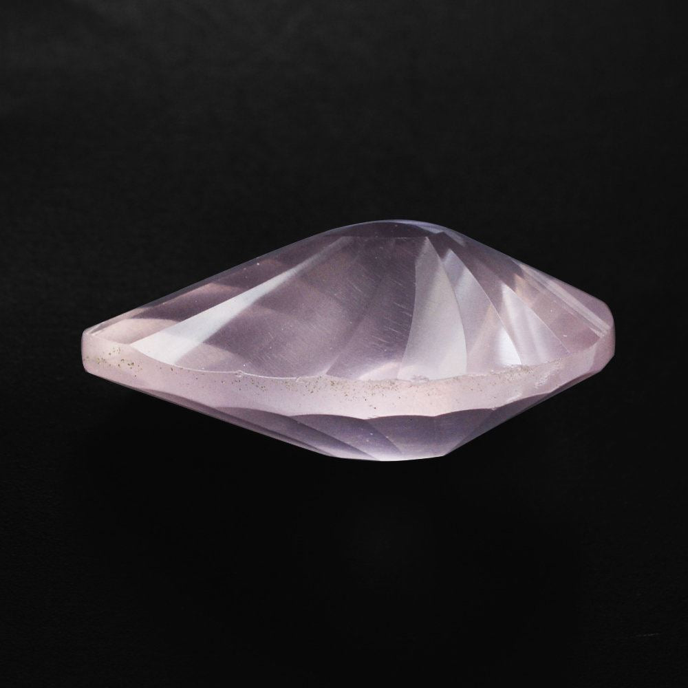 ROSE QUARTZ CONCAVE BRIOLETTE PEAR (DES#14) 18X13MM 8.55 Cts.