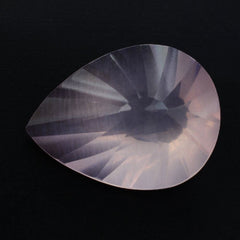 ROSE QUARTZ CONCAVE BRIOLETTE PEAR (DES#14) 16X12MM 6.00 Cts.