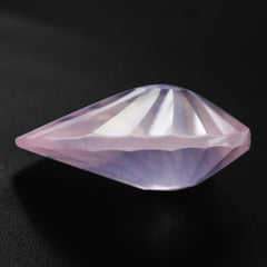 ROSE QUARTZ CONCAVE BRIOLETTE PEAR (DES#14) 16X12MM 6.00 Cts.
