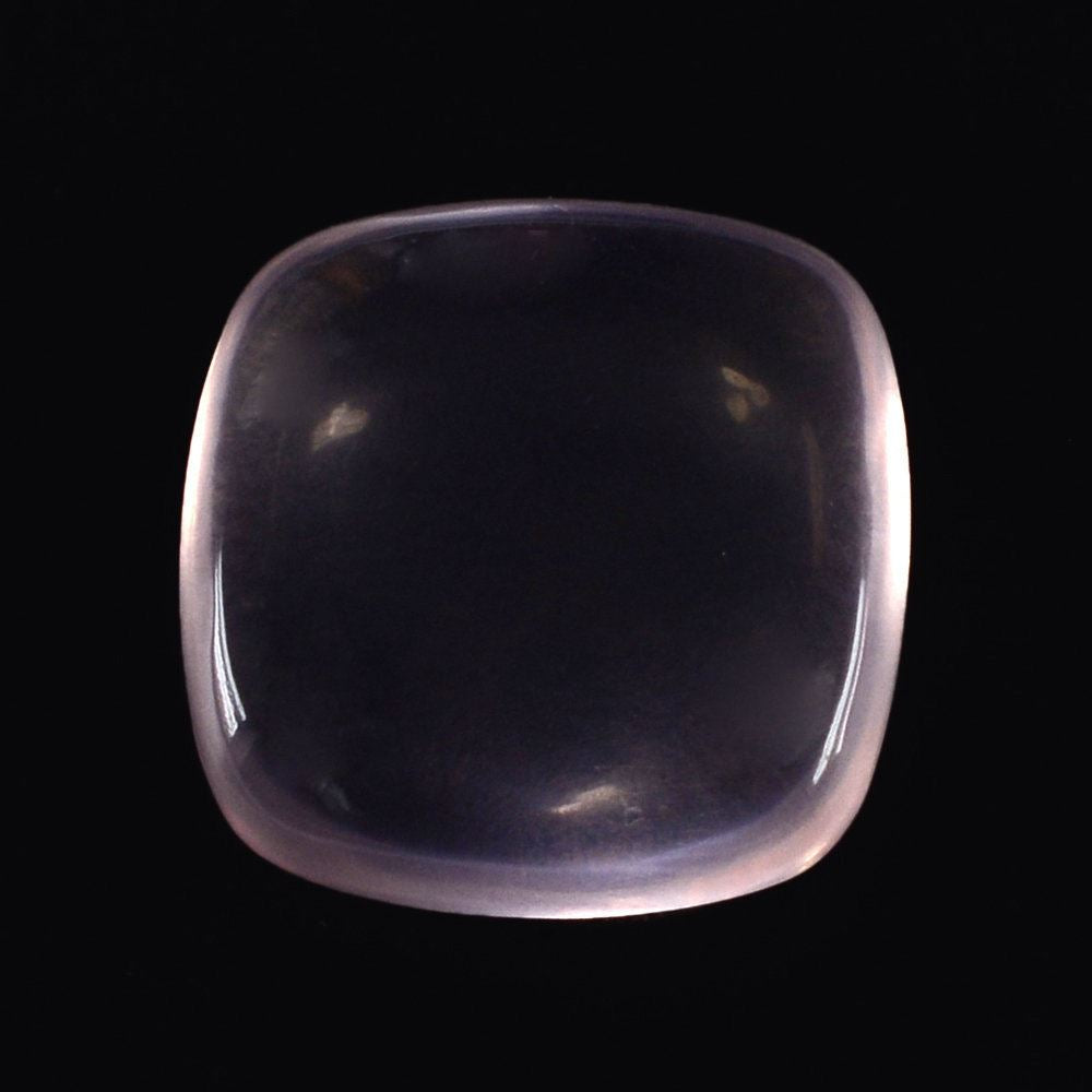 ROSE QUARTZ PLAIN LENTIL CUSHION 10MM 3.76 Cts.