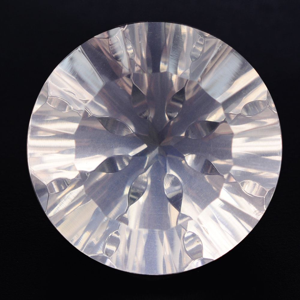 ROSE QUARTZ CONCAVE SPLENDOR CUT ROUND (DES#74) 16MM 13.43 Cts.