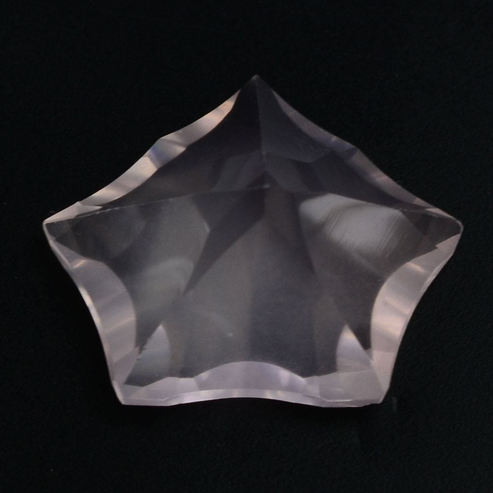 ROSE QUARTZ CONCAVE CUT PENTAGON (DES#8) 16X13MM 7.41 Cts.