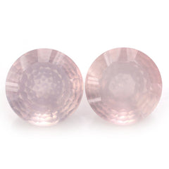 ROSE QUARTZ NIRVANA CUT ROUND (DES#81) 15MM 10.75 Cts.