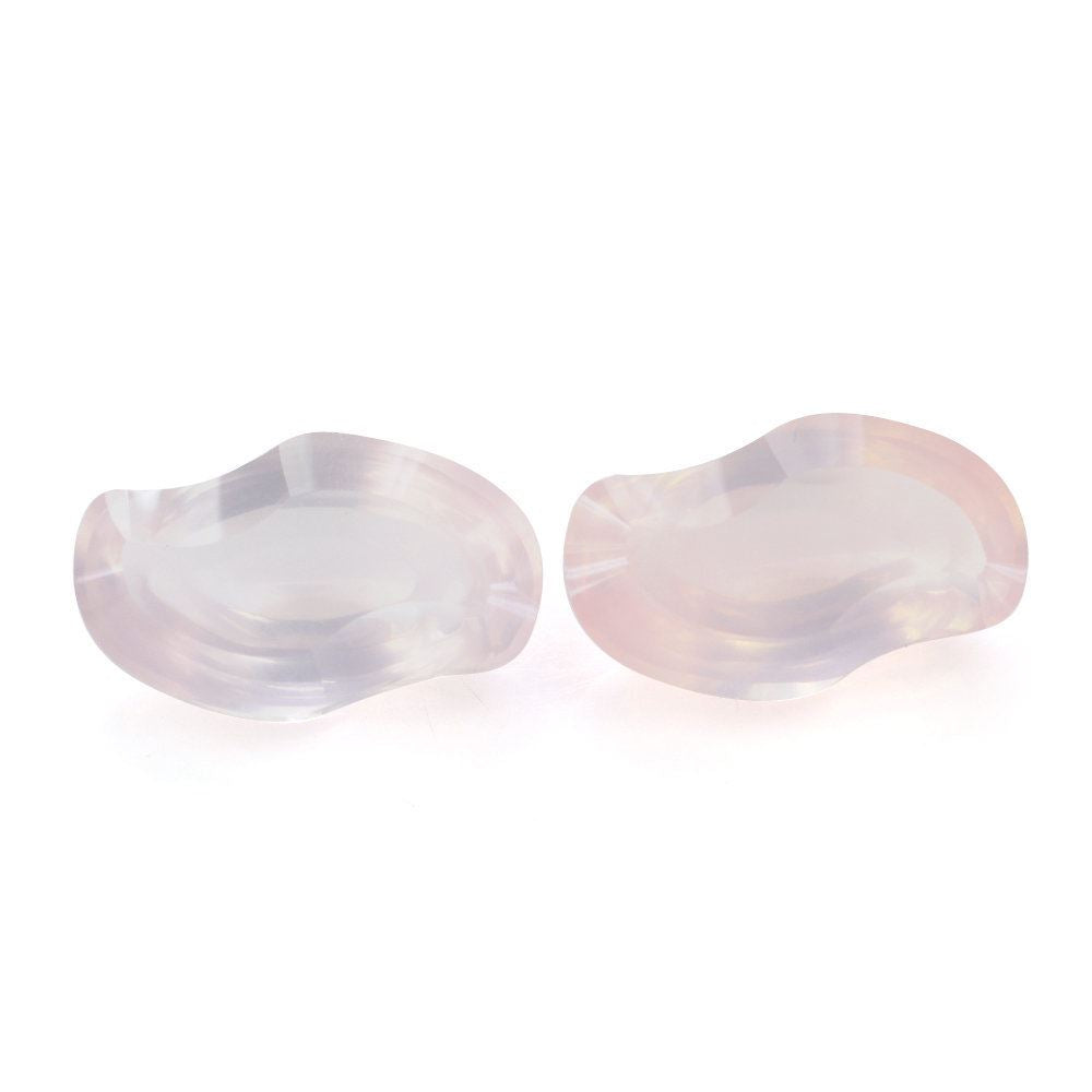 ROSE QUARTZ SWIRL CUT LEAF (DES#94) 16X10MM 5.72 Cts.
