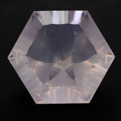 ROSE QUARTZ CONCAVE SPLENDOR CUT HEXAGON (DES#76) 16MM 14.29 Cts.