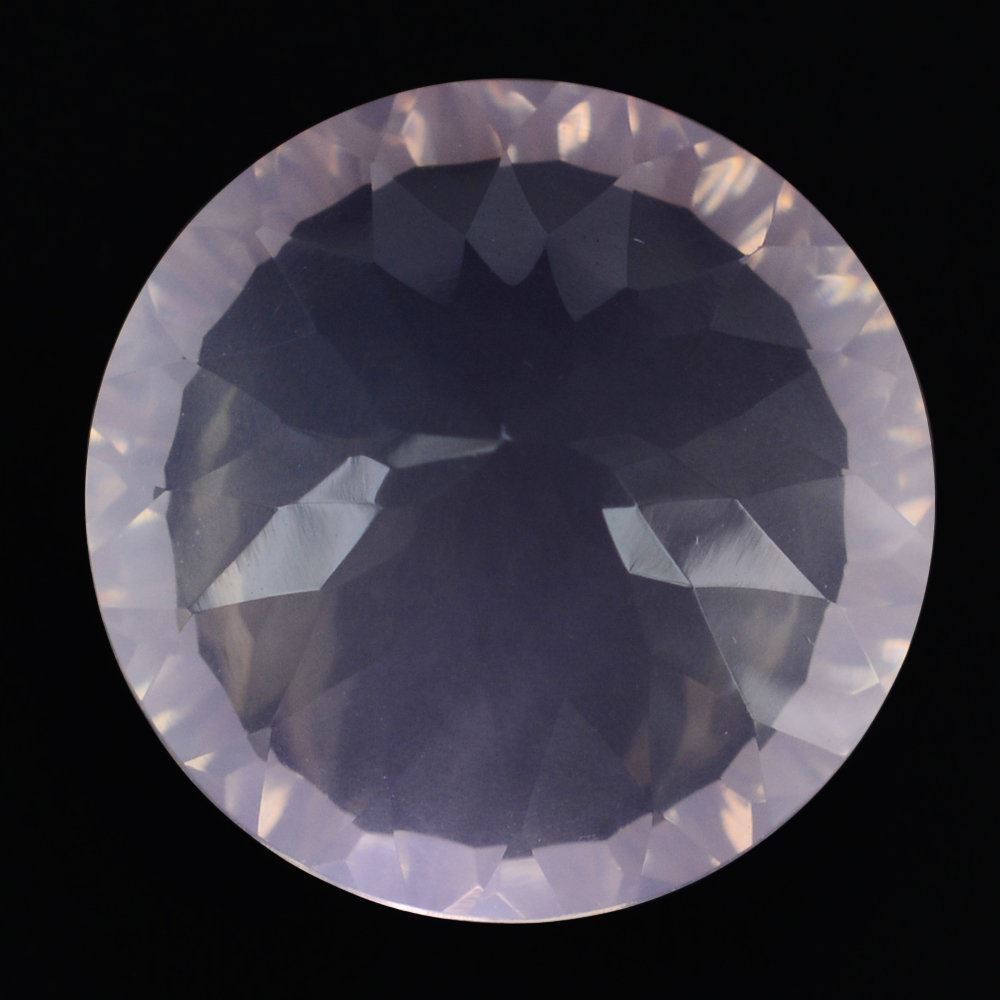 ROSE QUARTZ CONCAVE CUT ROUND (DES#46) 15MM 11.65 Cts.