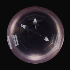 ROSE QUARTZ BUFFTOP CONCAVE STEP CUT BACK ROUND (DES#47) 14MM 10.30 Cts.