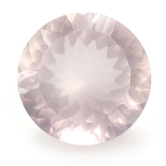 ROSE QUARTZ CONCAVE CUT ROUND (DES#46) 15MM 11.65 Cts.