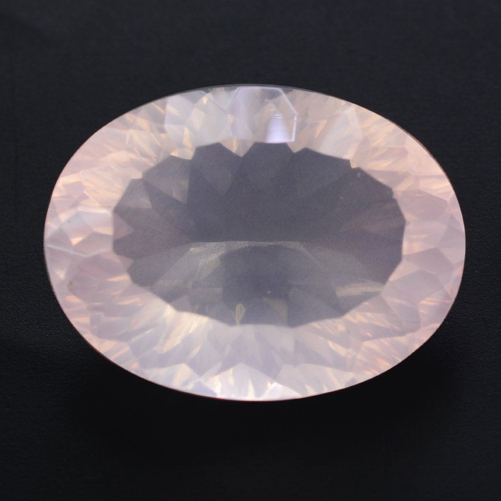 ROSE QUARTZ CONCAVE CUT OVAL (DES#73) 20X15MM 16.30 Cts.