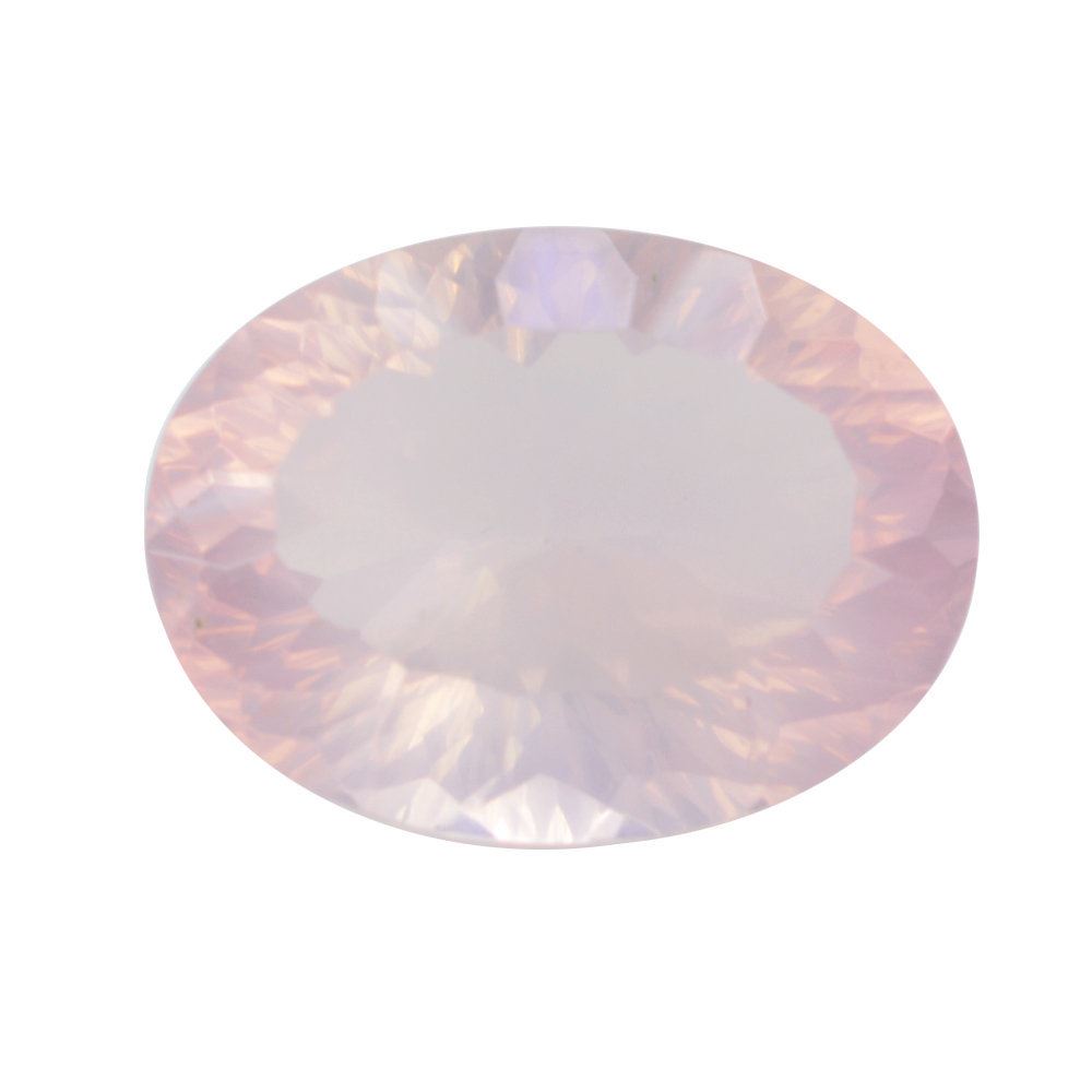 ROSE QUARTZ CONCAVE CUT OVAL (DES#73) 20X15MM 16.30 Cts.