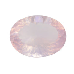 ROSE QUARTZ CONCAVE CUT OVAL (DES#73) 20X15MM 16.30 Cts.