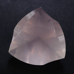 ROSE QUARTZ LEAF CONCAVE TRILLION (DES#125) 14MM 7.63 Cts.