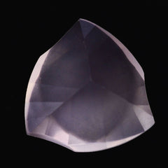 ROSE QUARTZ LEAF CONCAVE TRILLION (DES#125) 14MM 7.63 Cts.