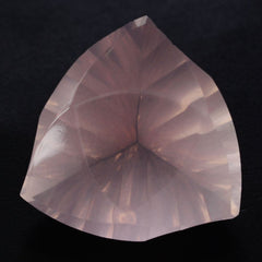 ROSE QUARTZ LEAF CONCAVE TRILLION (DES#125) 14MM 7.13 Cts.