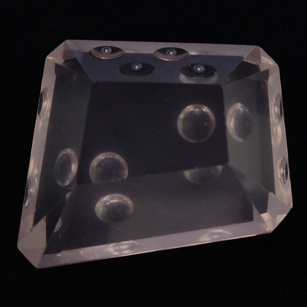 ROSE QUARTZ CHEESE CUT (DES#59) 19X16.50X16X13MM 16.93 Cts.