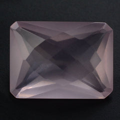 ROSE QUARTZ SPECIAL CHECKER OCTAGON (DES#57) 16X12MM 9.40 Cts.