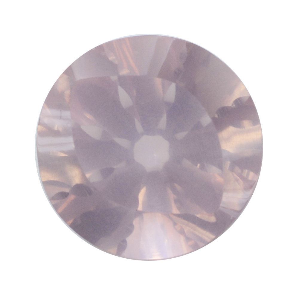 ROSE QUARTZ EYE CUT ROUND (DES#89) 13MM 7.65 Cts.