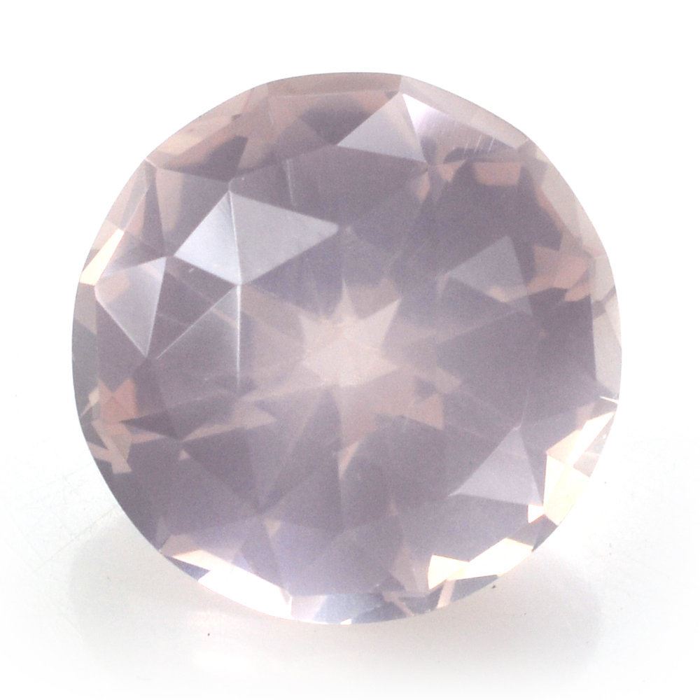 ROSE QUARTZ HIGH DOME ROSE CUT ROUND (DES#17) 12MM 7.04 Cts.