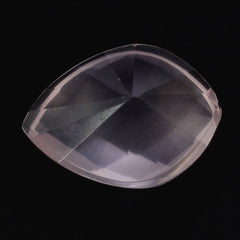 ROSE QUARTZ CARVED CHECKER TOP ONION (DES#68) 15.50X12MM 5.88 Cts.