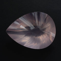 ROSE QUARTZ CONCAVE BRIOLETTE PEAR (DES#14) 16X12MM 6.79 Cts.