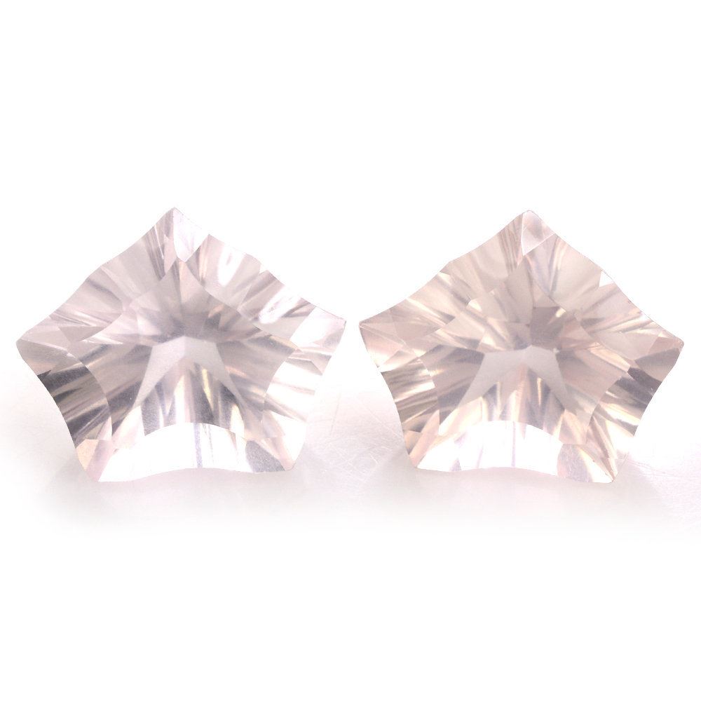 ROSE QUARTZ CONCAVE CUT PENTAGON (DES#8) 16X13MM 7.45 Cts.
