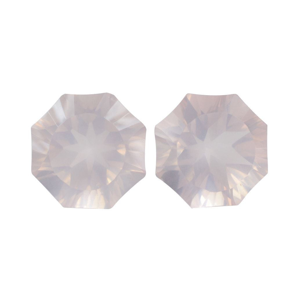 ROSE QUARTZ NINETY CUT ROUND (DES#83) 10MM 3.70 Cts.