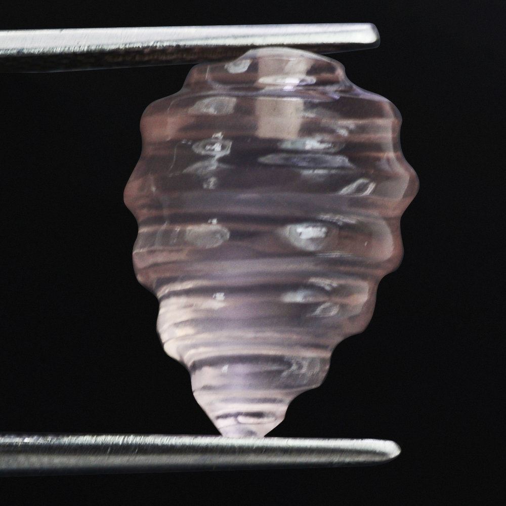 ROSE QUARTZ BEYBLADES (DES#33) (HALF DRILL) 16X12MM 13.25 Cts.