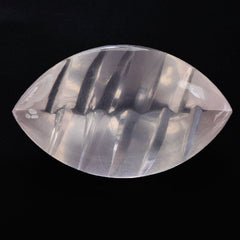 ROSE QUARTZ BUFFTOP KNIFE CONCAVE MARQUISE (DES#110) 20X12MM 9.28 Cts.
