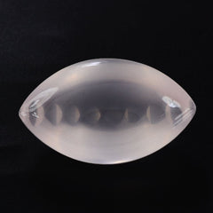 ROSE QUARTZ BUFFTOP ZIP CUT BACK MARQUISE (DES#106) 20X12MM 9.95 Cts.