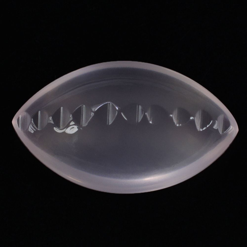 ROSE QUARTZ BUFFTOP ZIP CUT BACK MARQUISE (DES#106) 20X12MM 9.95 Cts.