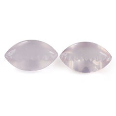 ROSE QUARTZ BUFFTOP ZIP CUT BACK MARQUISE (DES#106) 20X12MM 9.95 Cts.