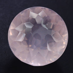 ROSE QUARTZ GALAXY CUT DOME ROUND (DES#86) 12MM 6.80 Cts.
