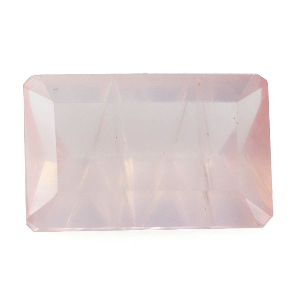ROSE QUARTZ CONCAVE LIGHTENING CUT OCTAGON (DES#99) 14X9MM 5.35 Cts.