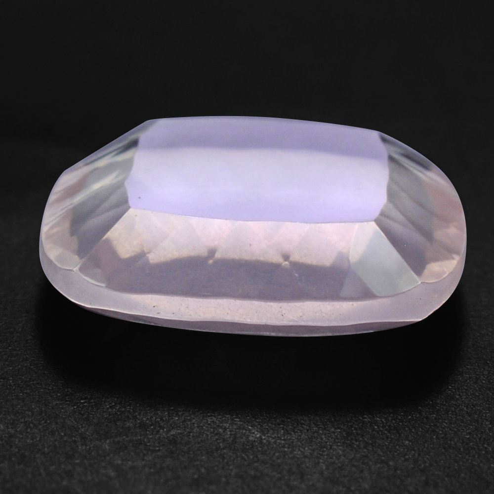 ROSE QUARTZ CONCAVE CUSHION FLAT COIN (DES#144) 12MM 4.53 Cts.