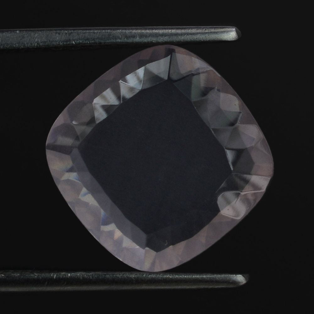 ROSE QUARTZ CONCAVE CUSHION FLAT COIN (DES#144) 12MM 4.53 Cts.