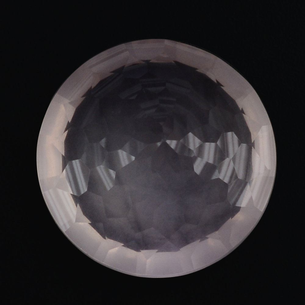 ROSE QUARTZ NIRVANA CUT ROUND (DES#81) 12MM 5.30 Cts.