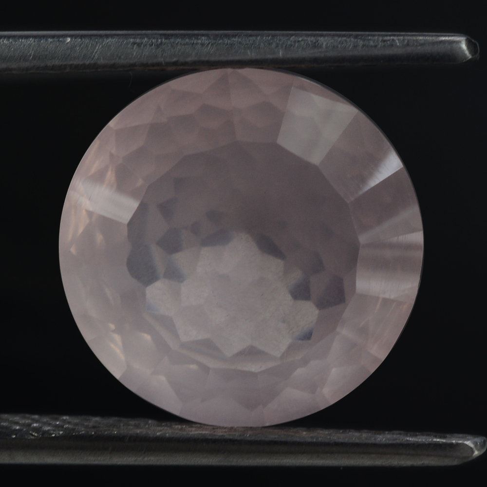 ROSE QUARTZ NIRVANA CUT ROUND (DES#81) 12MM 5.30 Cts.
