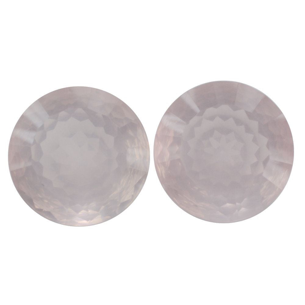 ROSE QUARTZ NIRVANA CUT ROUND (DES#81) 12MM 5.30 Cts.